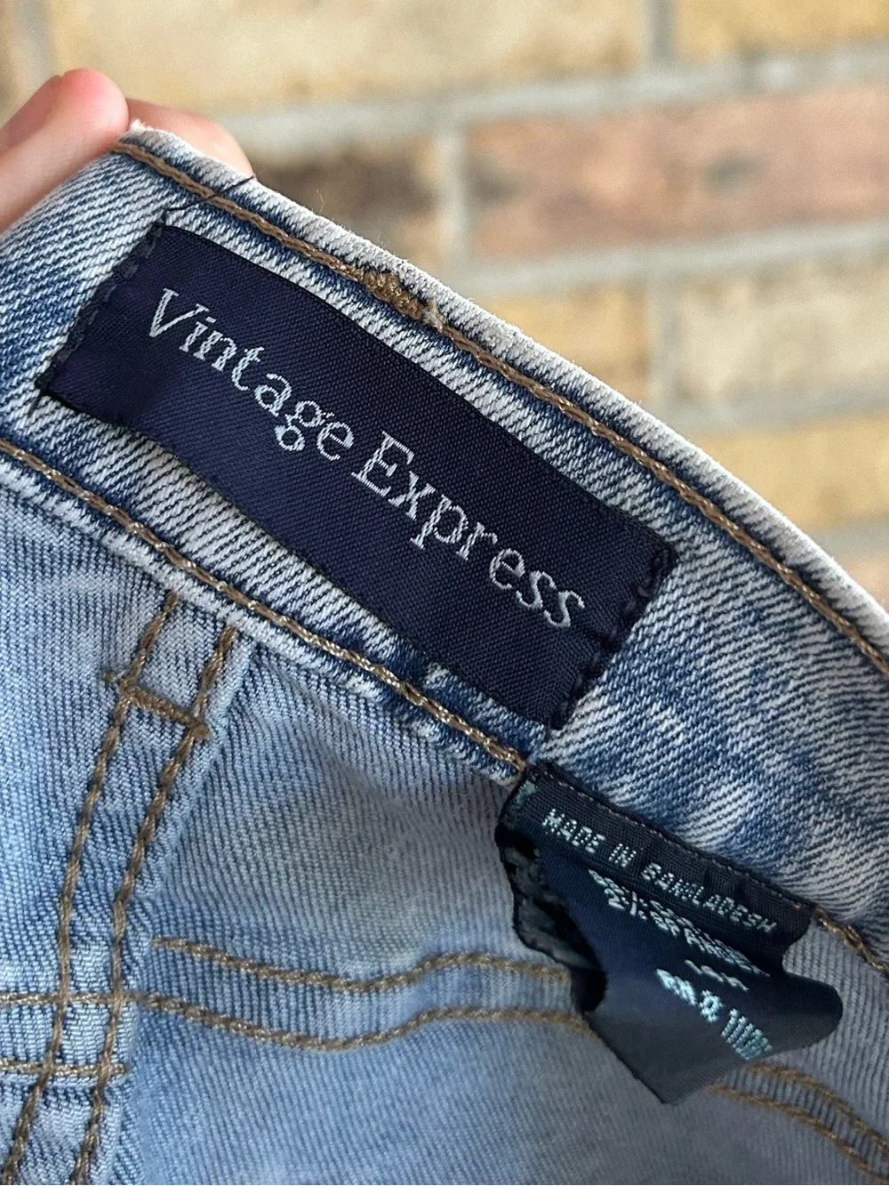 5 for $25🔥Vintage Express Distressed Light Washed Jeans Boys Size 14H‎
